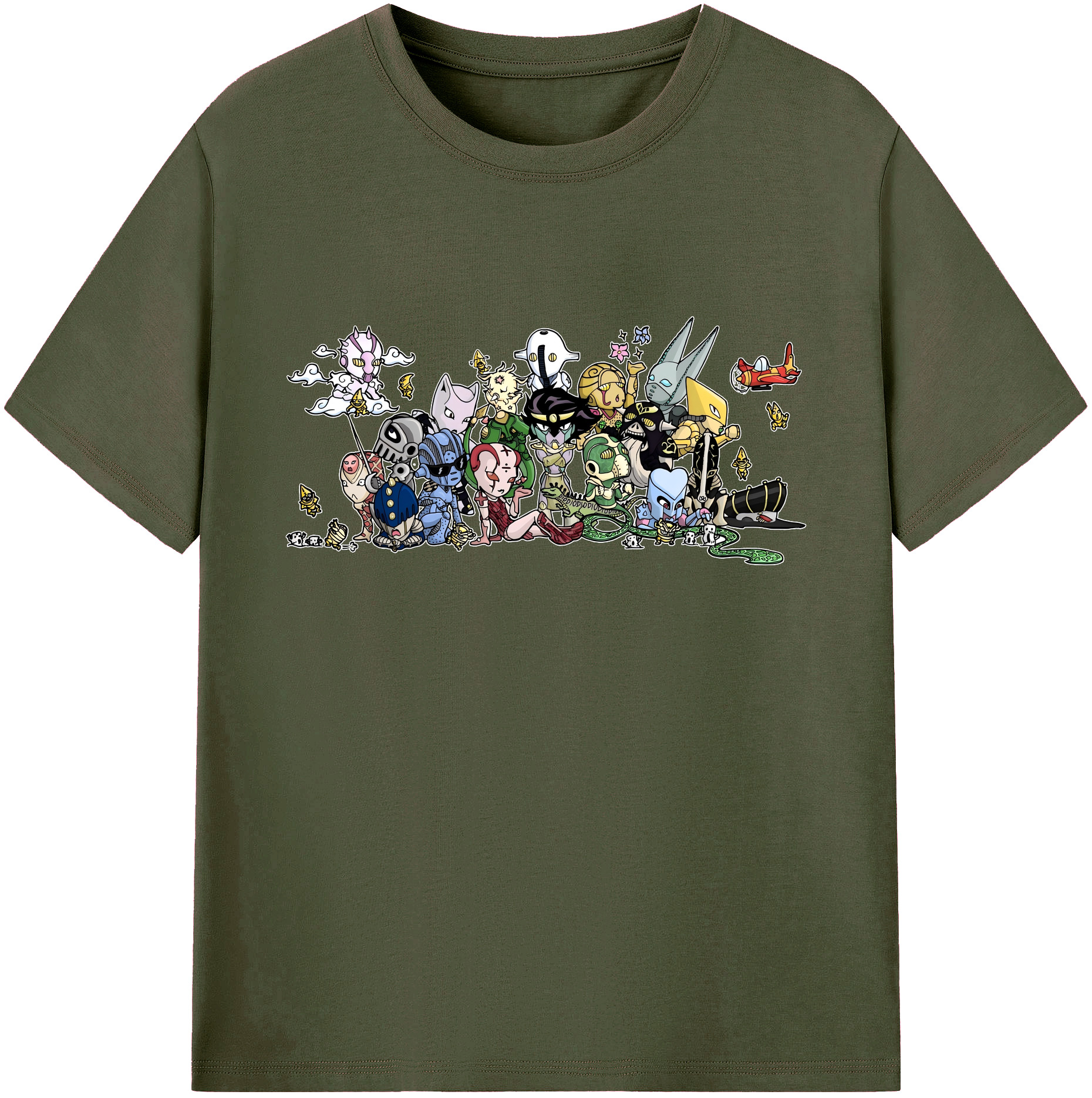 （画像用） ジョジョの奇妙な冒険 JoJo's Bizarre Adventure 綿100％ メンズ半袖Tシャツ｜肌触りやわらか＆通気性